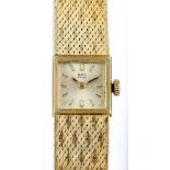 BWC-Damengoldarmbanduhr. Vintage Buttes Watch Company, Schweiz