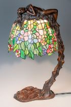 Tischlampe "Daphne" in der Art von Tiffany