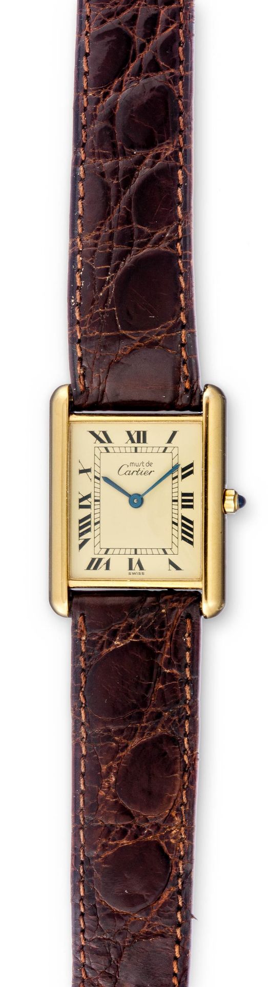 Cartier-Vintage-Tank-Vermeil-Armbanduhr