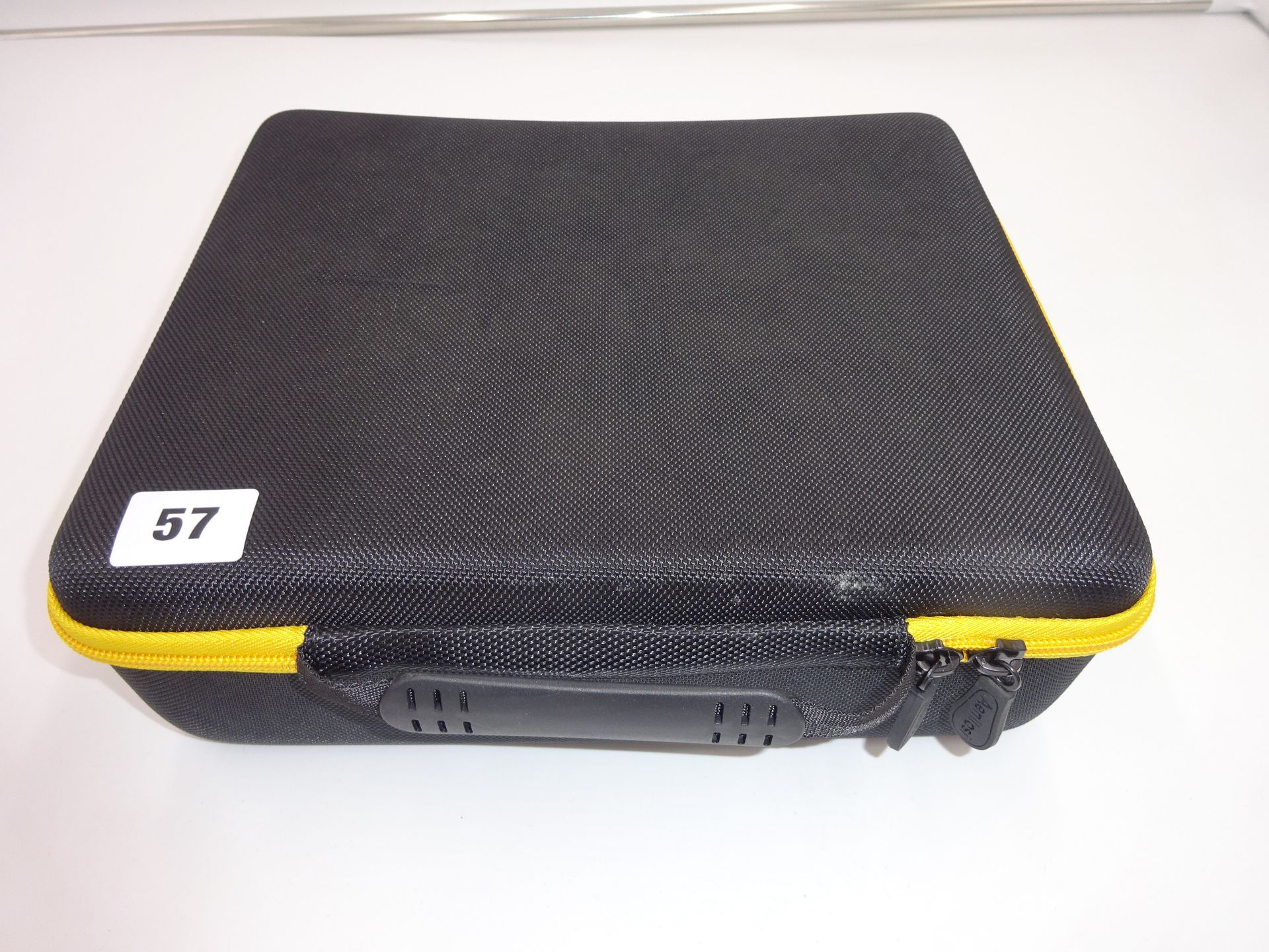 NEW BLACK & YELLOW ZIP STORAGE BOX