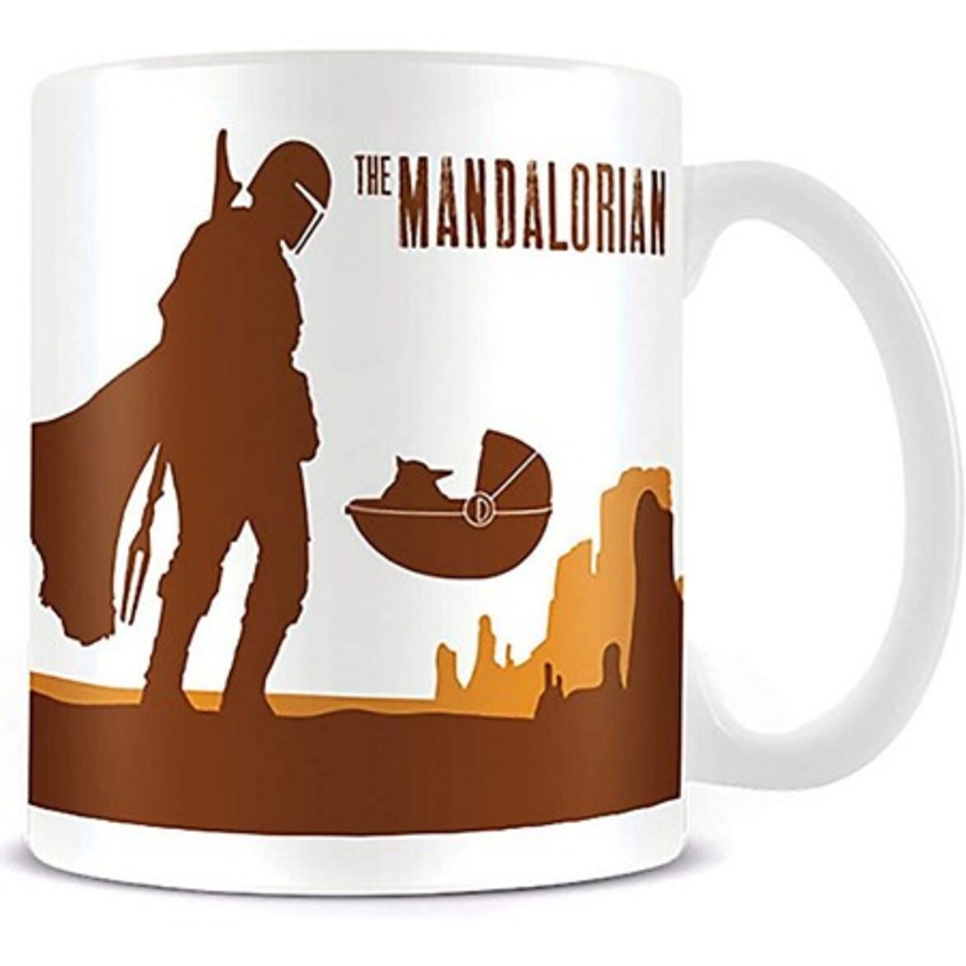 RRP £12.29 - New Star Wars The Mandalorian White Mug