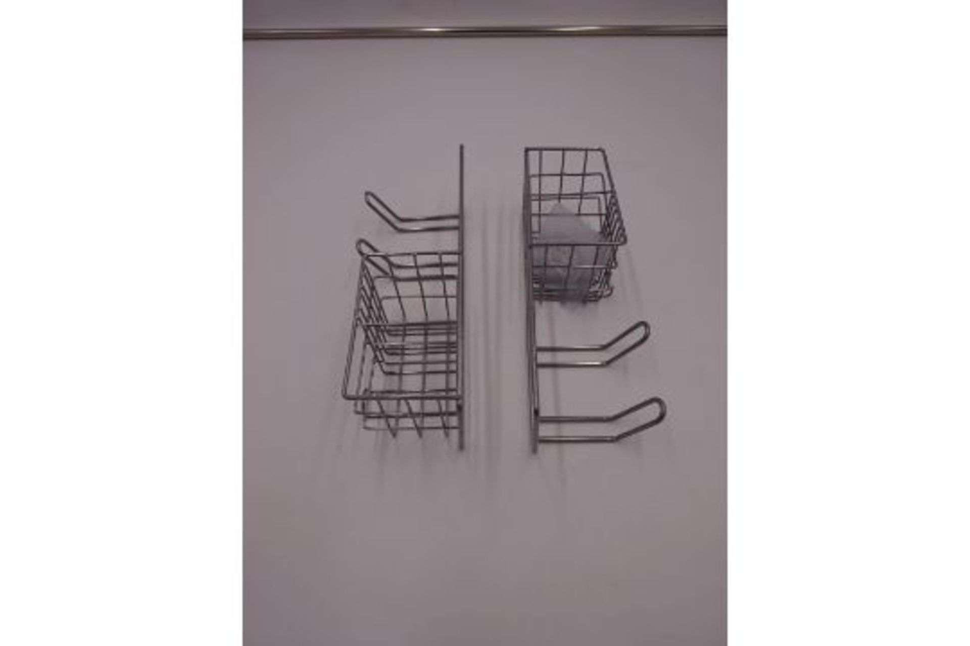 NEW - SET OF 2 METAL TRAYS FOR DRAINING BOARD