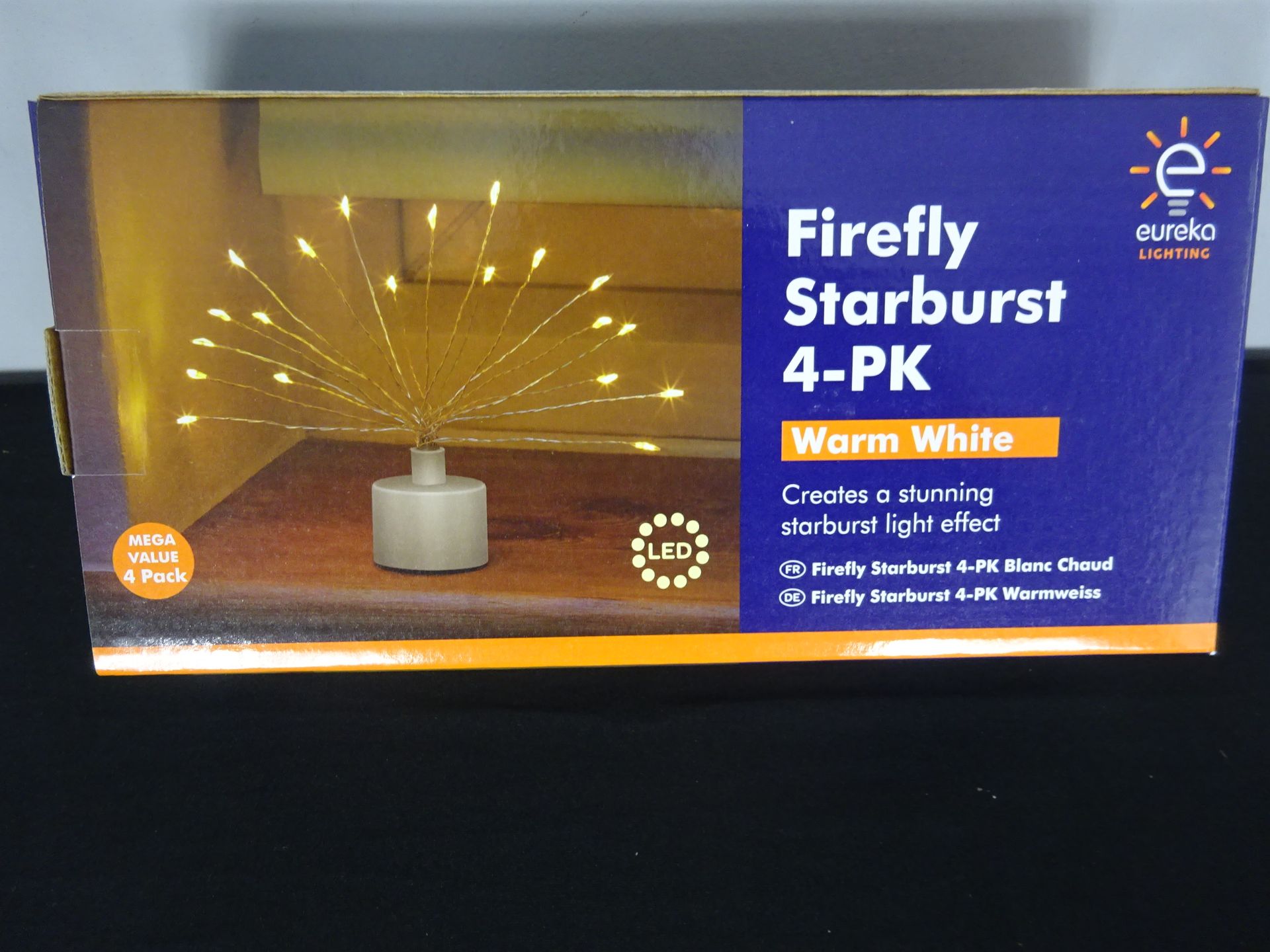 New 4 Pack Of Warm White FireFly Starburst LED Lights With Batteries - Image 3 of 3