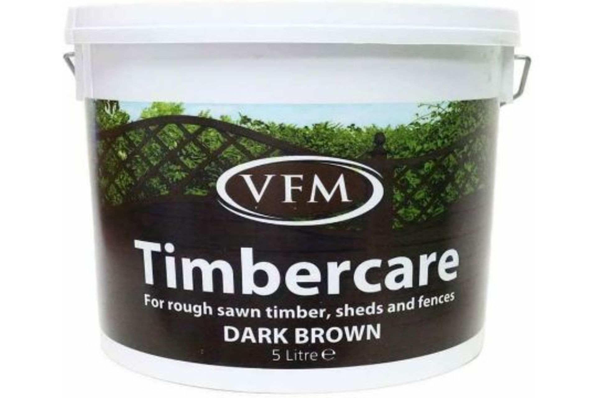 RRP £14.99 - New 5L Timbercare Dark Brown Shed & Fence Paint - COLLECTION ONLY