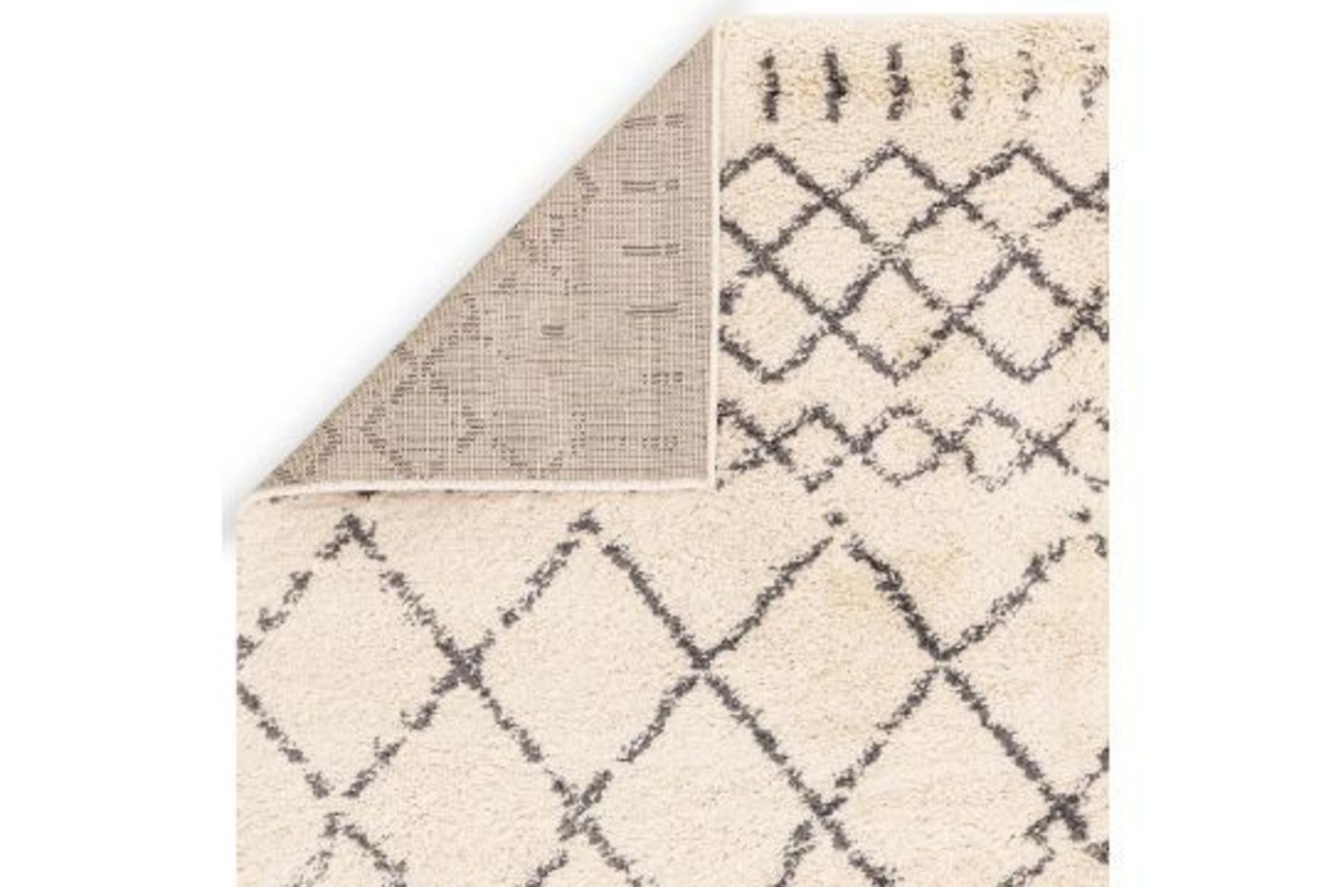 New Nordic 110x160cm Cream & Charcoal - 100% Polypropylene Rug - £10 Delivery - Image 3 of 3