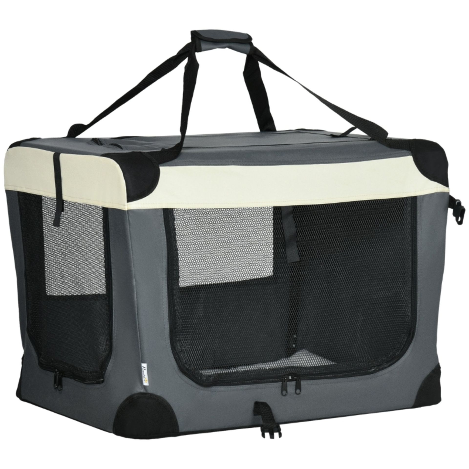 RRP £49.99 - PawHut 70cm Foldable Pet Carrier, Dog Cage, Portable Cat Carrier, Cat Bag, Pet Travel