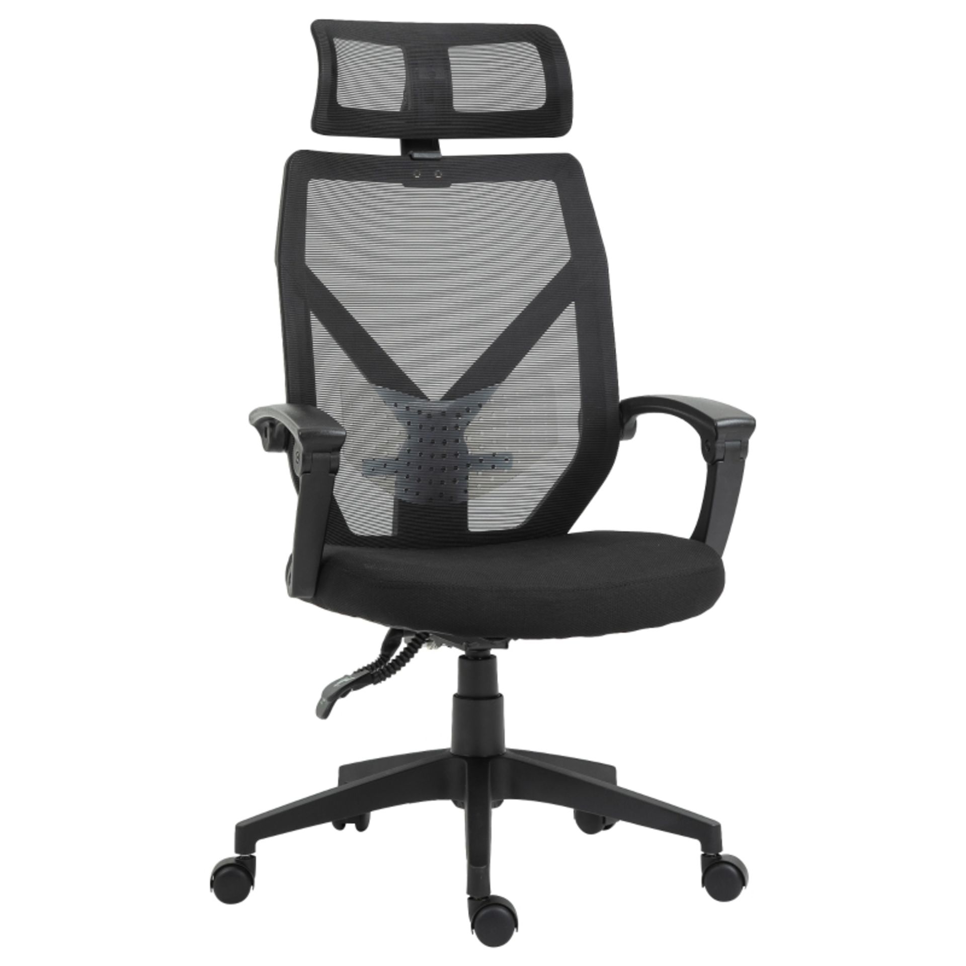 RRP £130.99 - Vinsetto Mesh Ergonomic Home Office Chair w/ Headrest Black