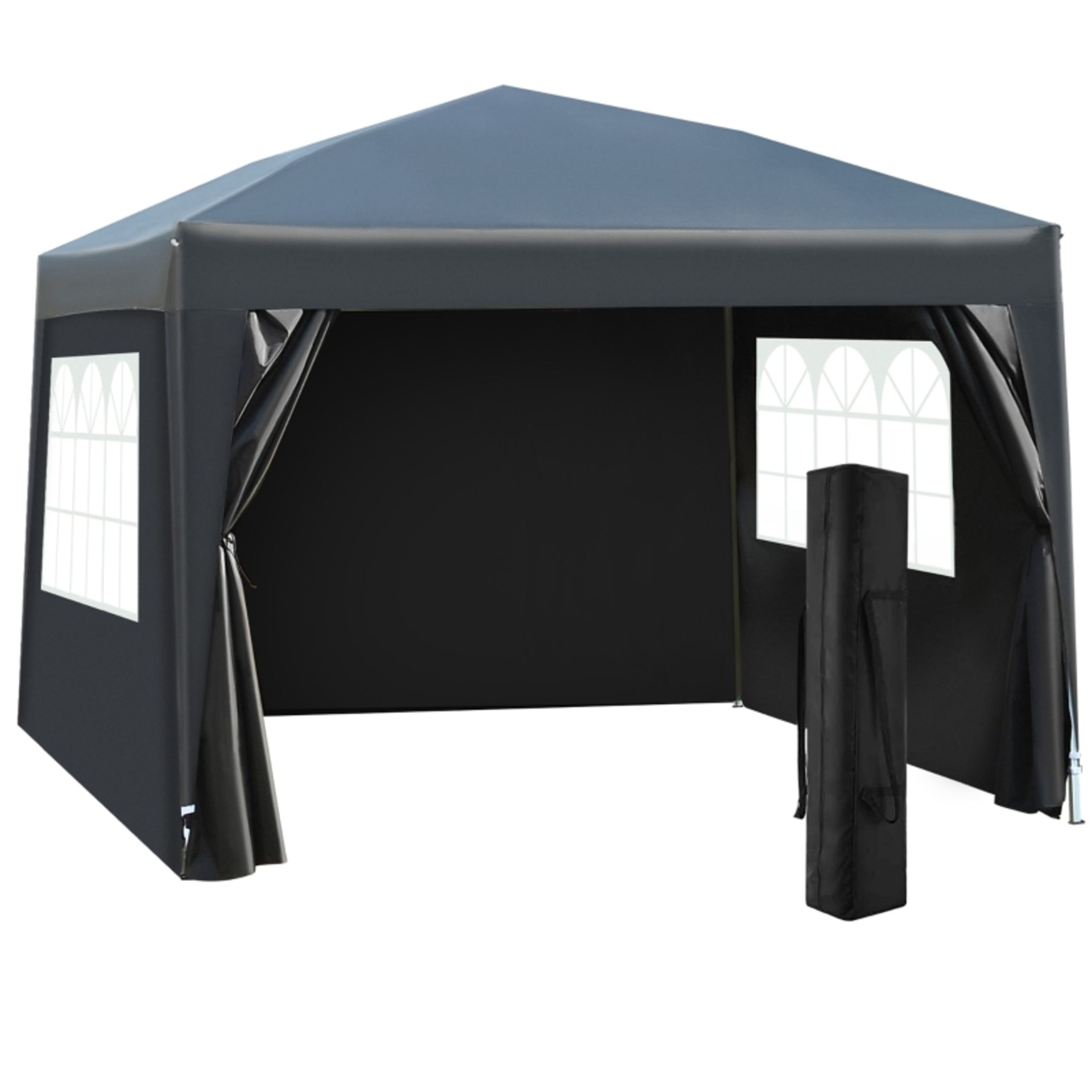 RRP £114.99 - Outsunny Pop Up Gazebo Marquee, 3x3 m-Black