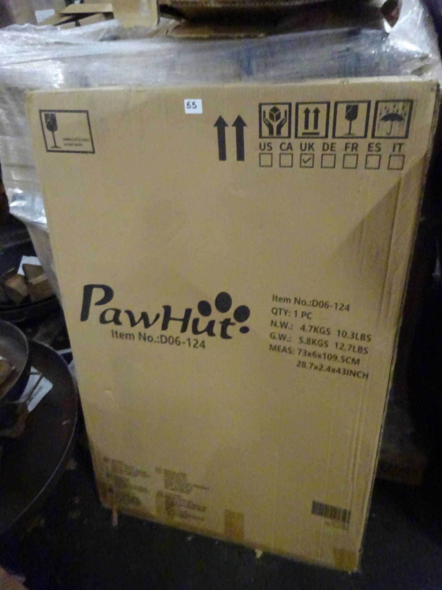 RRP £89.99 - PawHut Extra Tall Dog Gate with Cat Door, Pet SafetyPawHut Extra Tall Dog Gate with Cat - Image 4 of 4