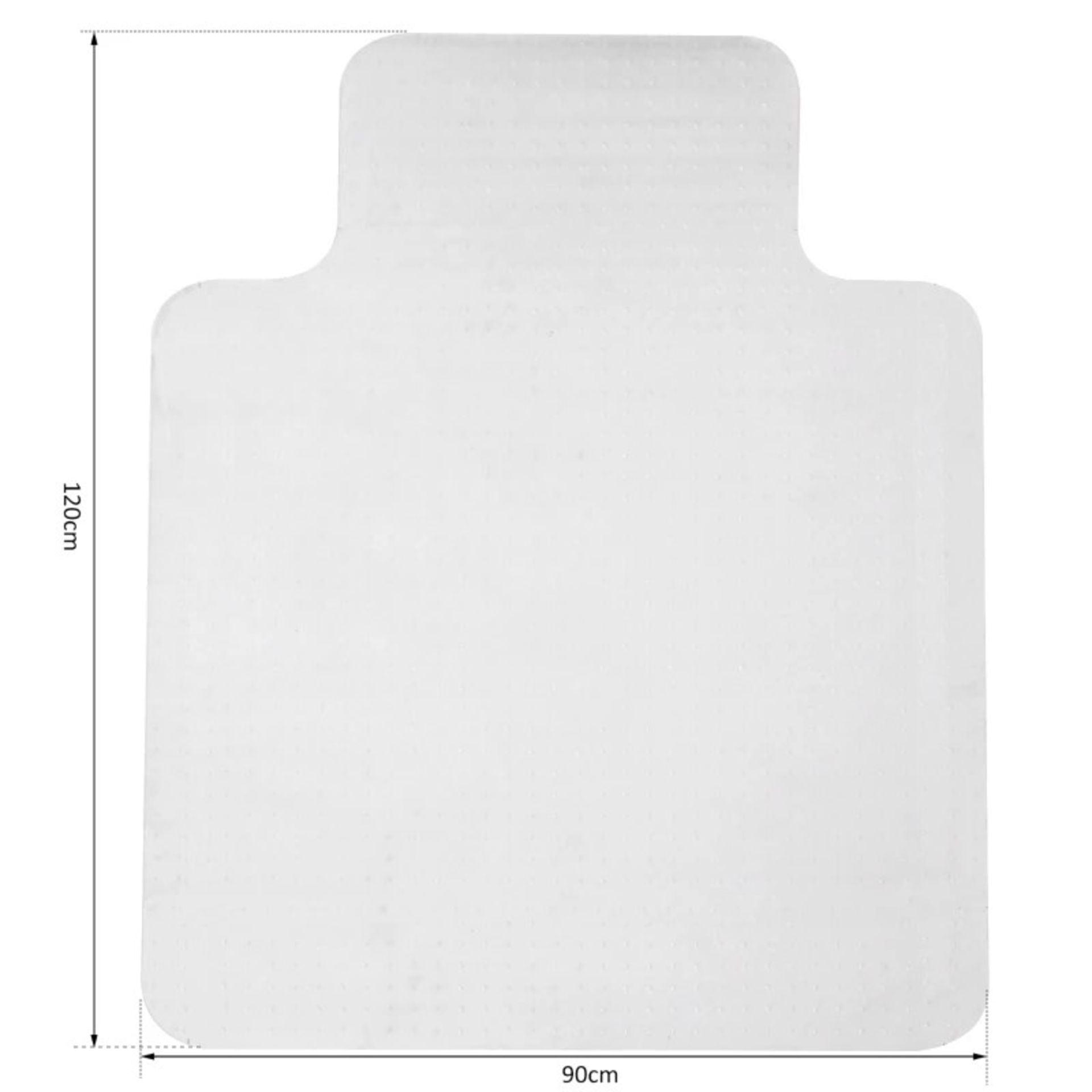 RRP £47.99 - Office Carpet Protector Chair Mat High Impact Strength Clear Spike Non Slip Chairmat - Image 3 of 4