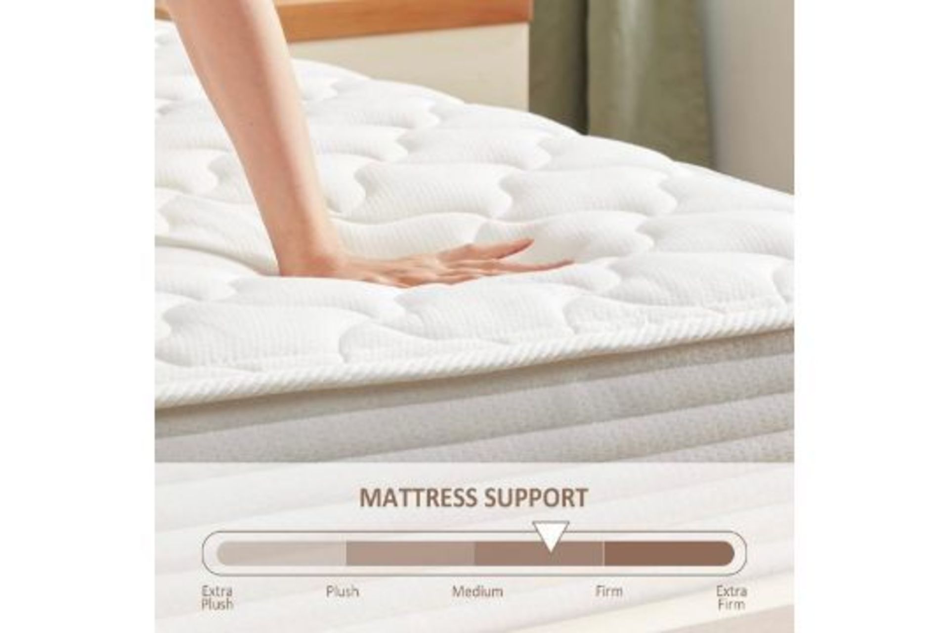 NEW 3FT SINGLE ROLLED MEMORY FOAM HYBRID MATTRESS - MAINLAND UK DELIVERY AVAILABLE FOR £20. - Image 2 of 3