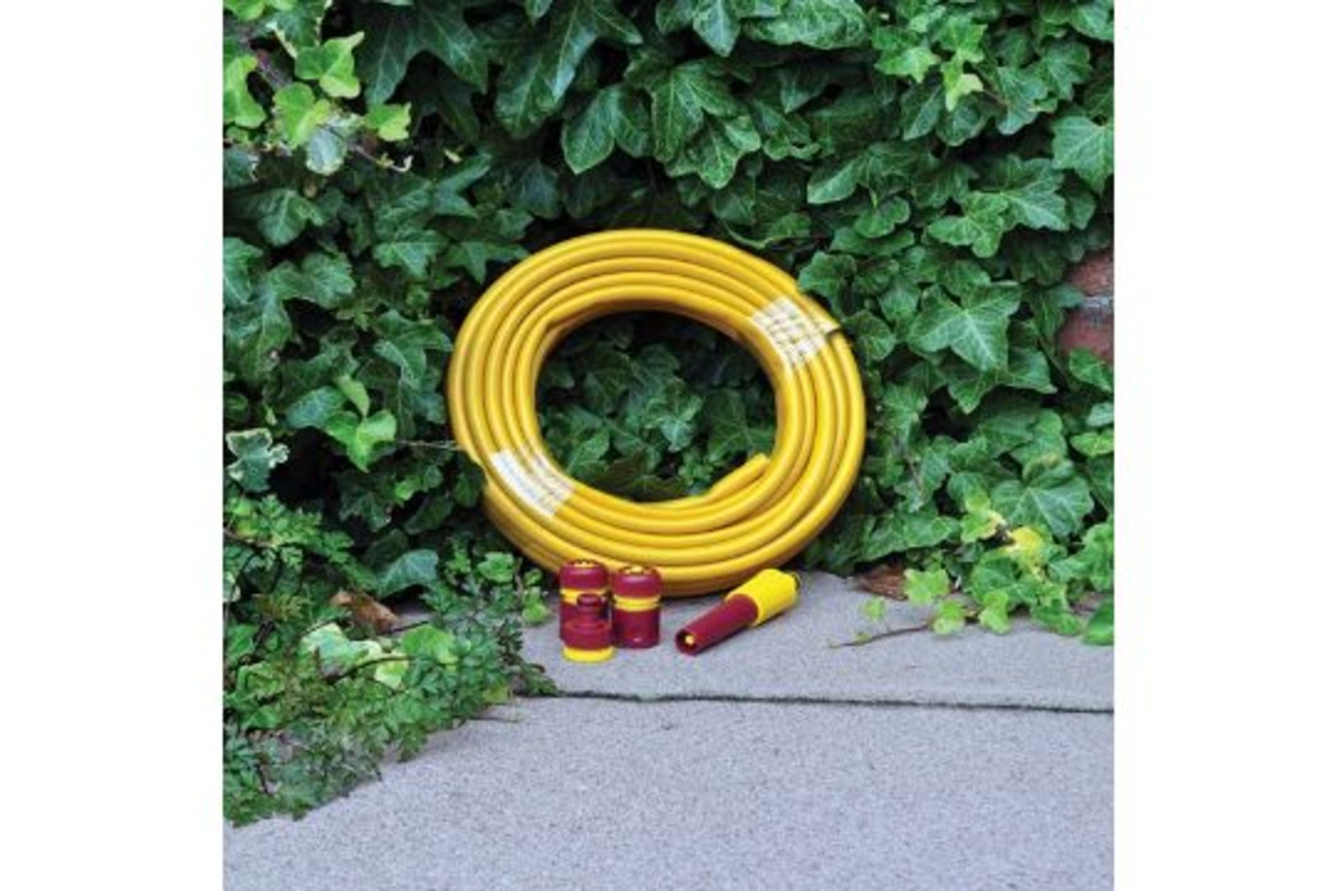 New Yellow 15M Garden Hose With Connections