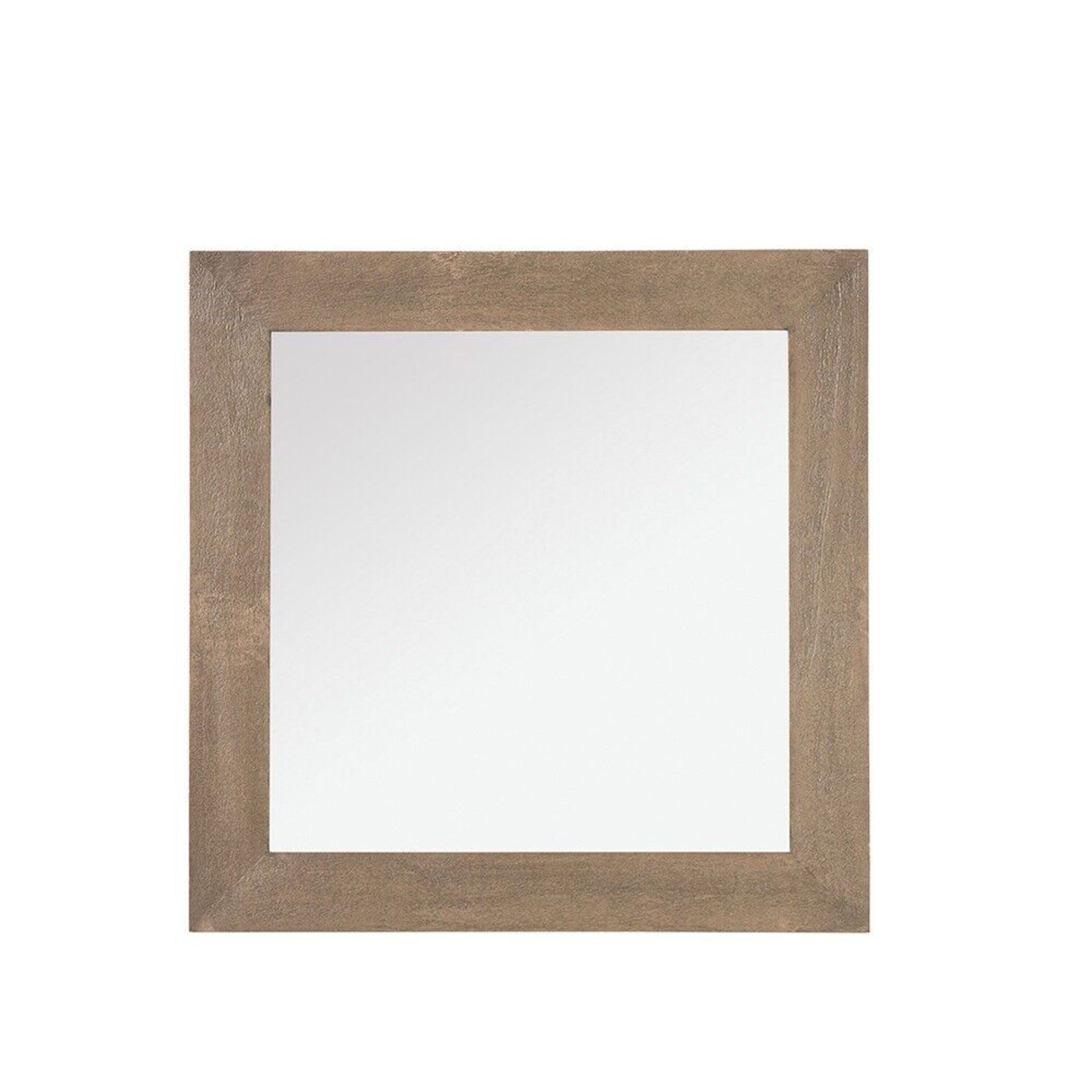 RRP £79 - SWOON Valente Square Mirror in Sandblasted Grey 70.5 x 70.5 x 3cm - COLLECTION ONLY