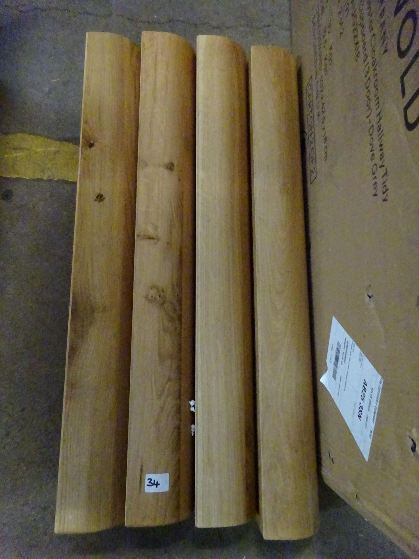 SET OF FOUR OAK FURNITURELAND TABLE LEGS