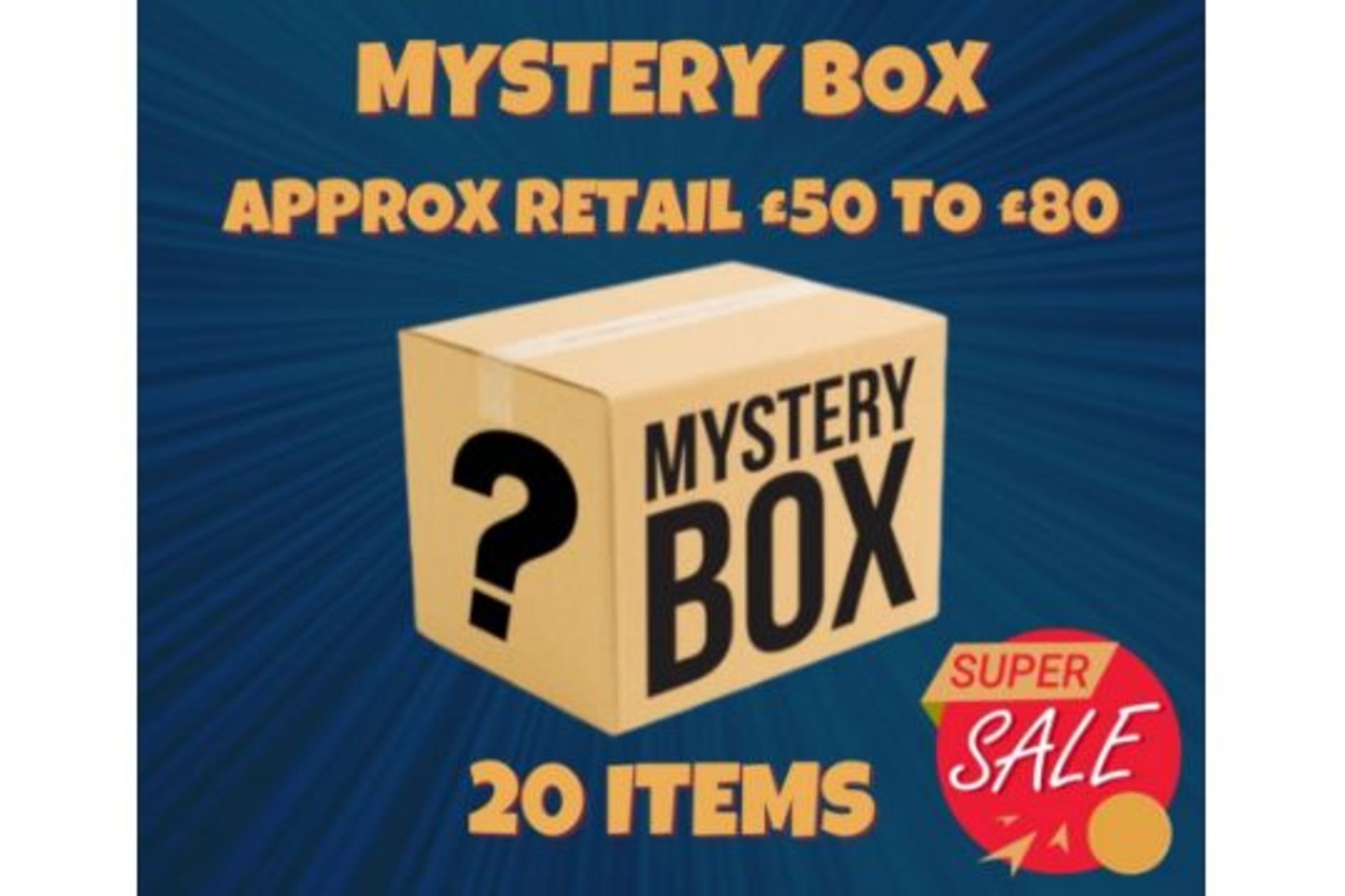 NEW MYSTERY BOX WITH 20 NEW ASSORTED AMAZON ITEMS - BOX CONTENTS RRP £50 TO £80 - PLUS 3 FREE DVDS