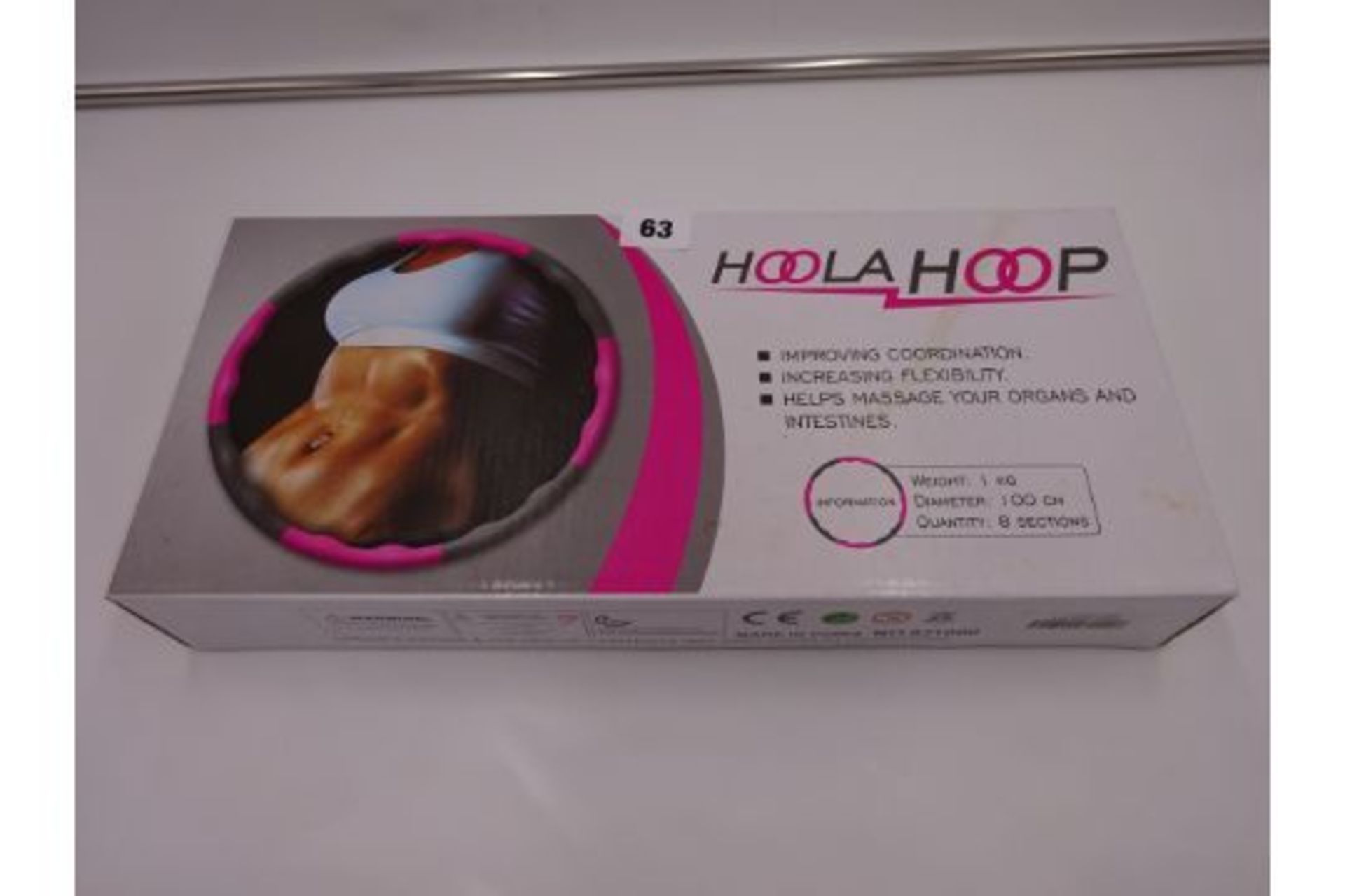 NEW HULA HOOPNew - Hoola hoop fitness tool, diameter 100cm comes in 8 sections