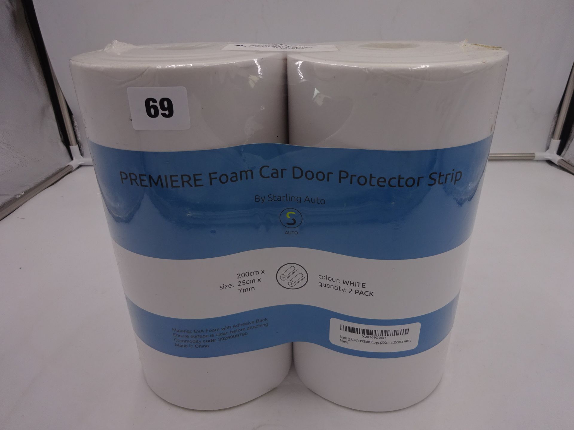 NEW TWO ROLLS OF PREMIER FOAM CAR DOOR PROTECTOR STRIP