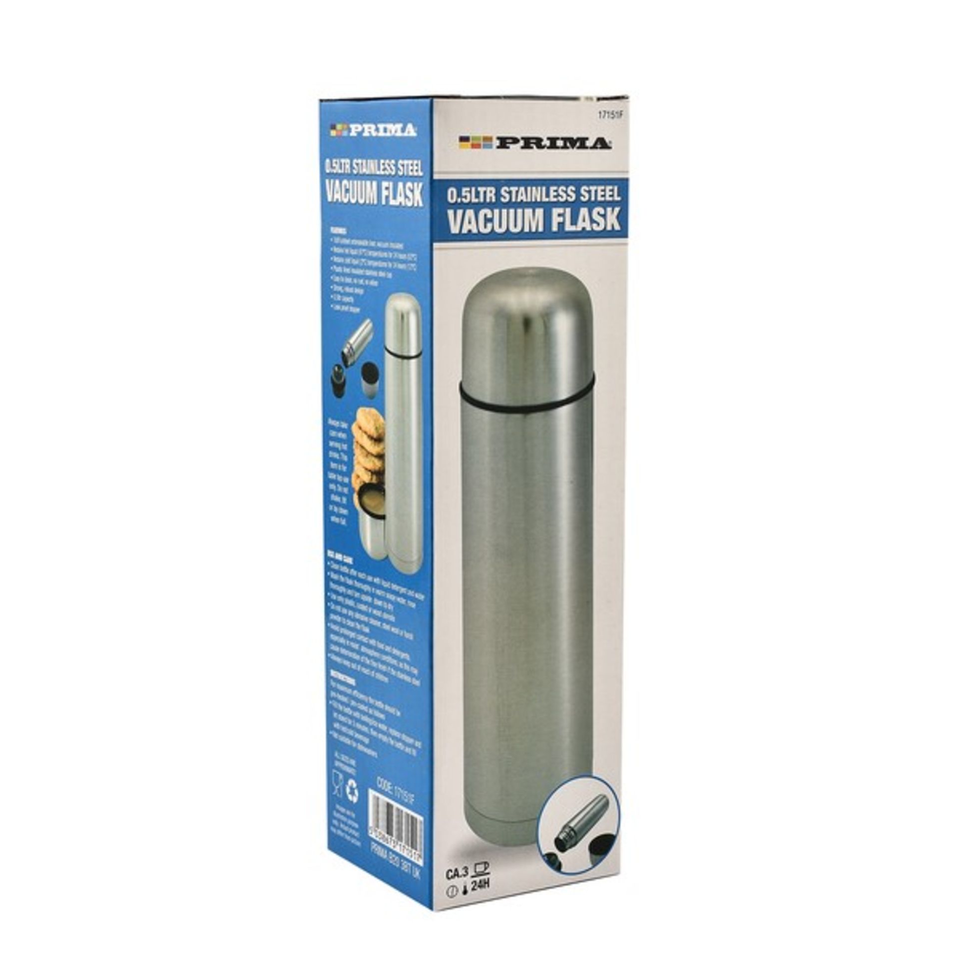 New Prima 0.5LTR Stainless Steel Vacuum Flask