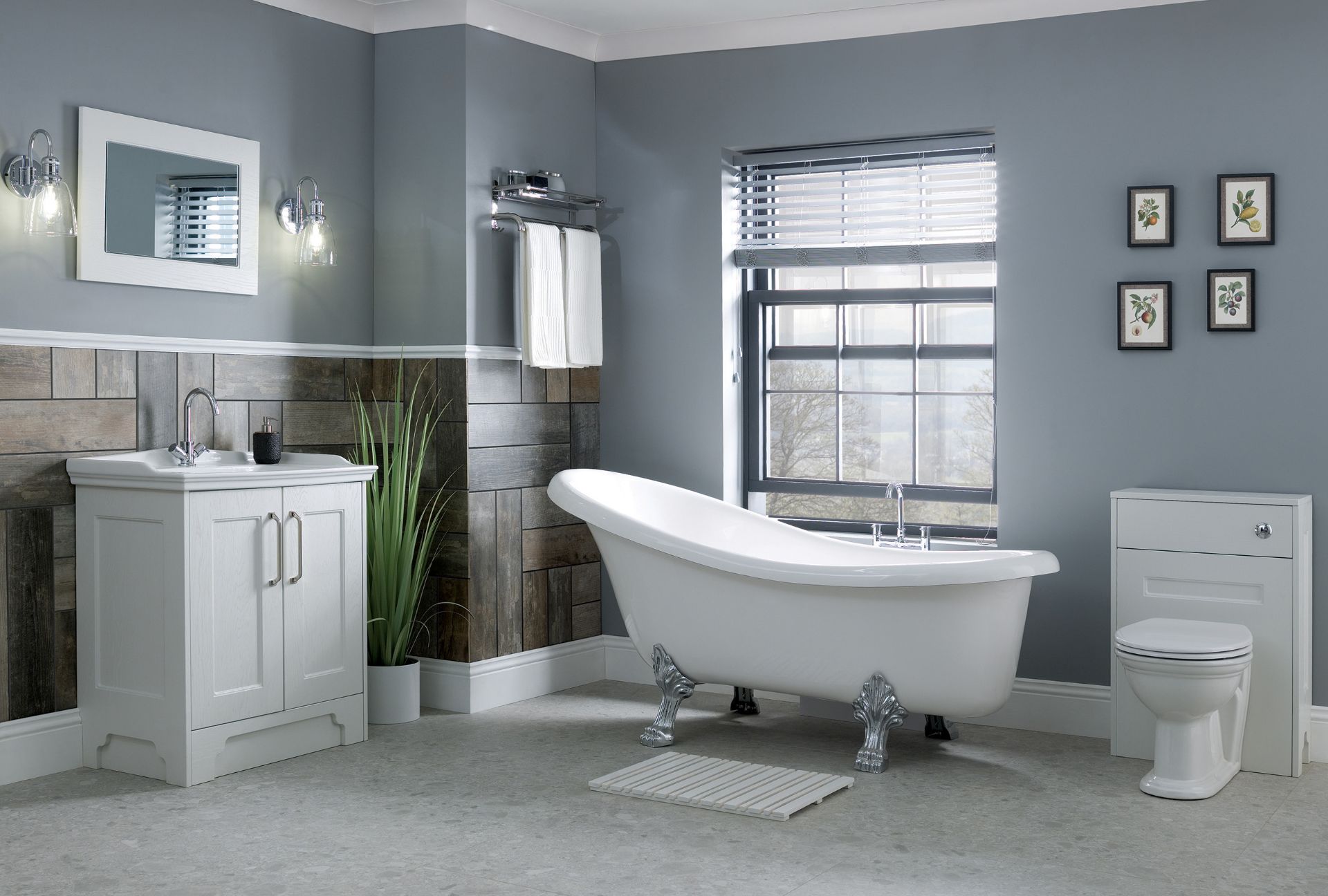 RRP £625 - Clay White Chelworth FS Vanity Unit - 600 x 460 x 720mm - 4651. - Image 3 of 3