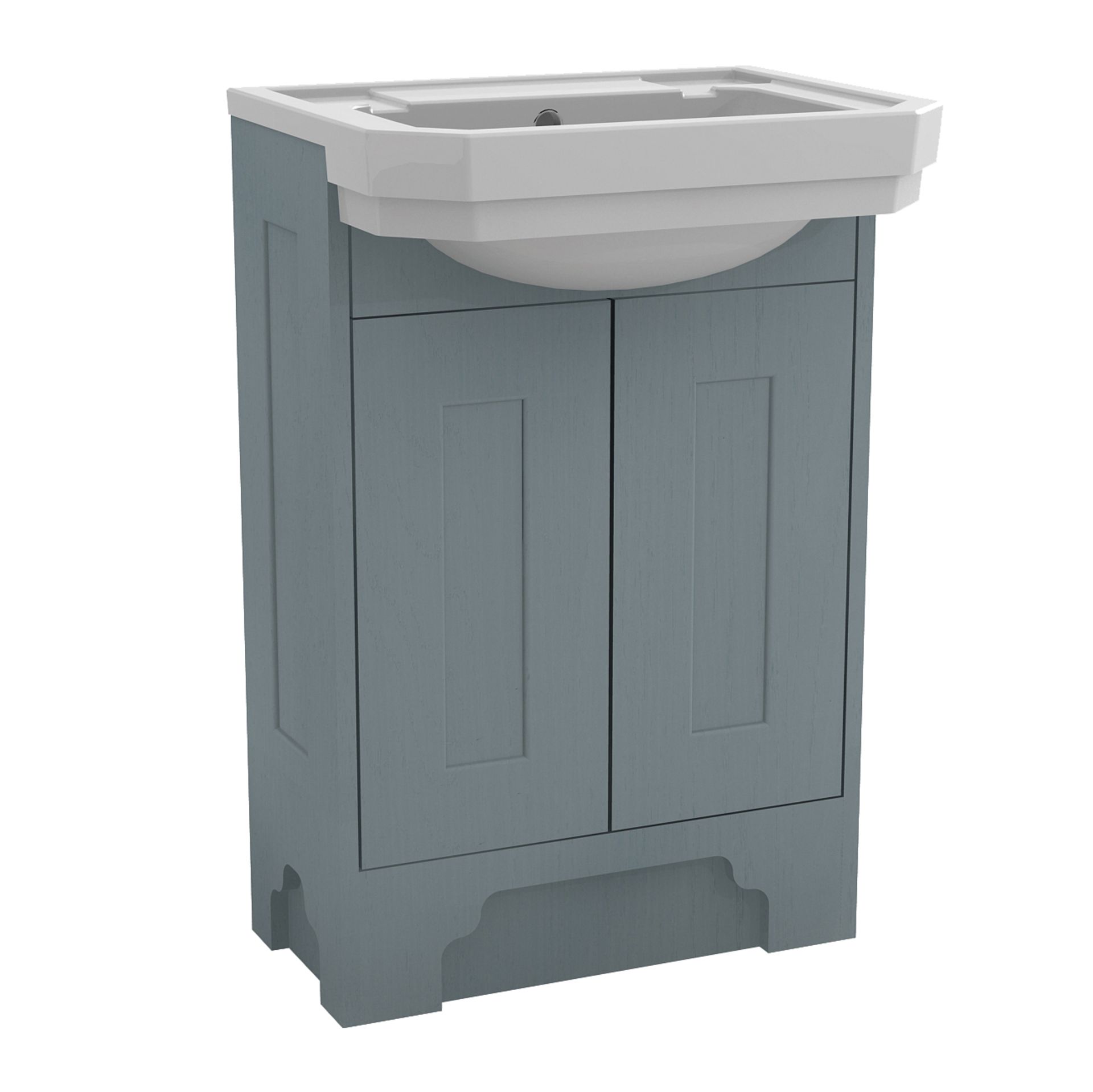 RRP £495 - Clay Blue Chelworth FS SR Vanity Unit (SINK NOT INLCUDED) - 540 x 260 x 811mm - 4648