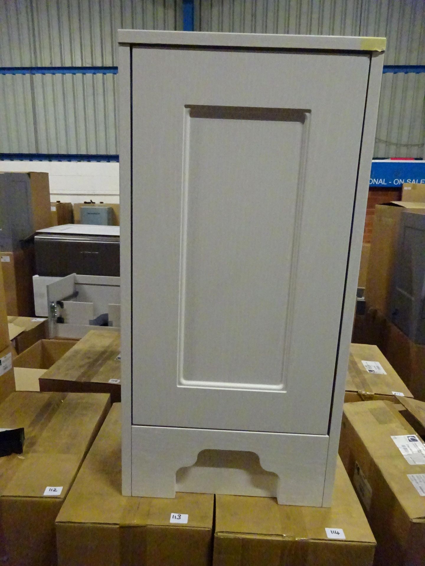 RRP £420 - Clay White Chelworth Storage Unit - 400 x 260 x 810mm - 4685. - Image 2 of 3