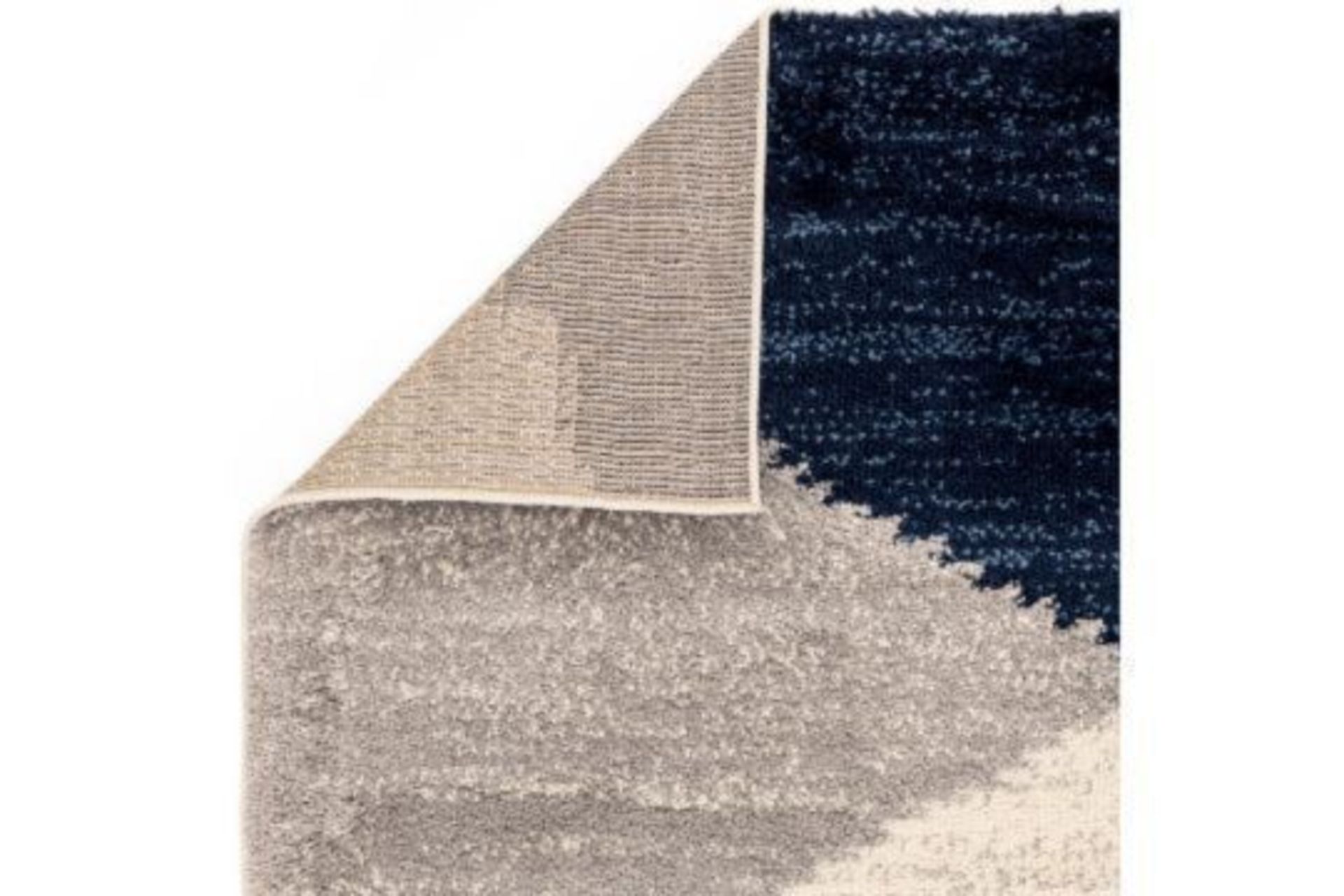 RRP £99 - New Nordic 110x160cm Navy - 100% Polypropylene Rug - £10 Delivery - Image 3 of 3