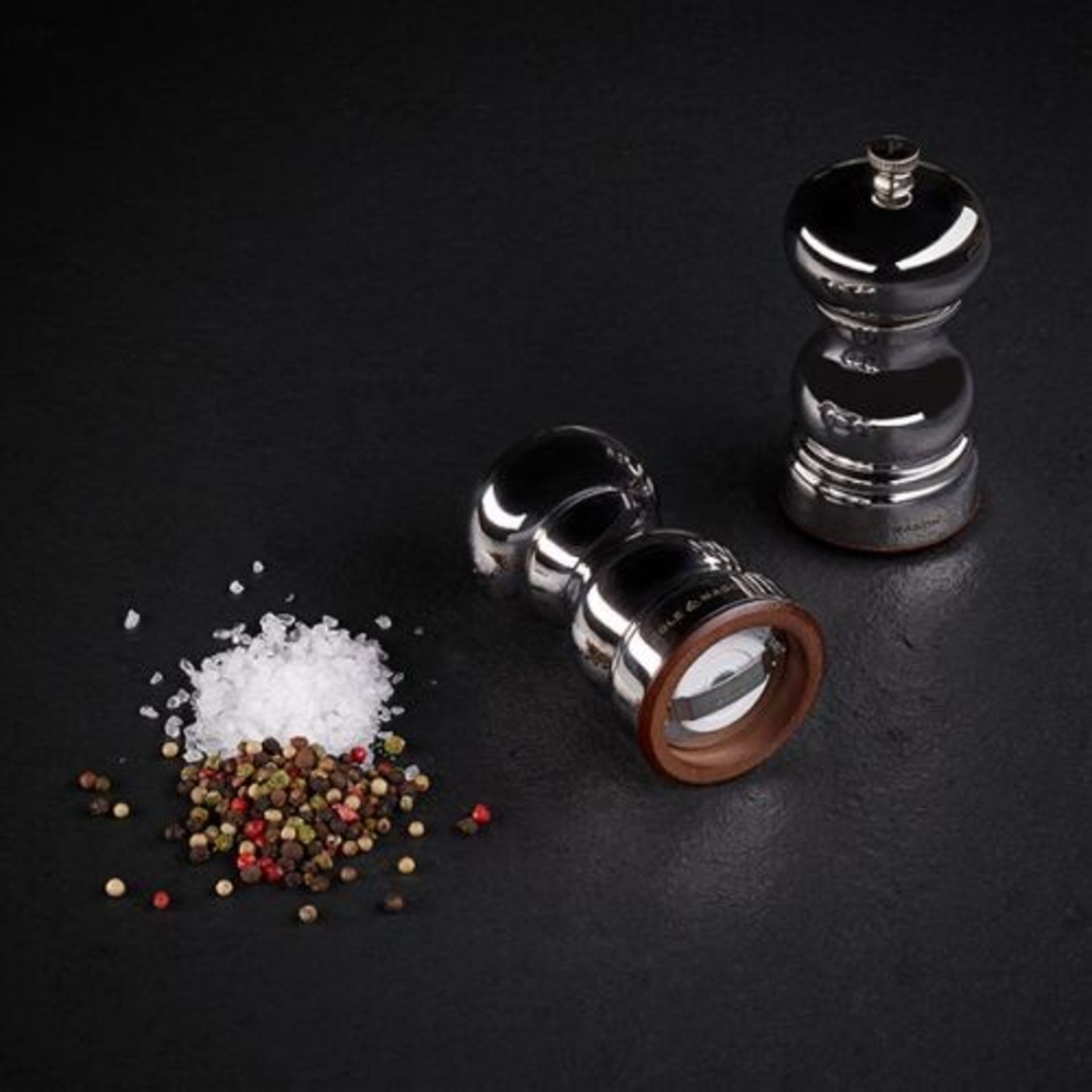 RRP £69.99 - New Cole & Mason Metal Salt & Pepper Shaker