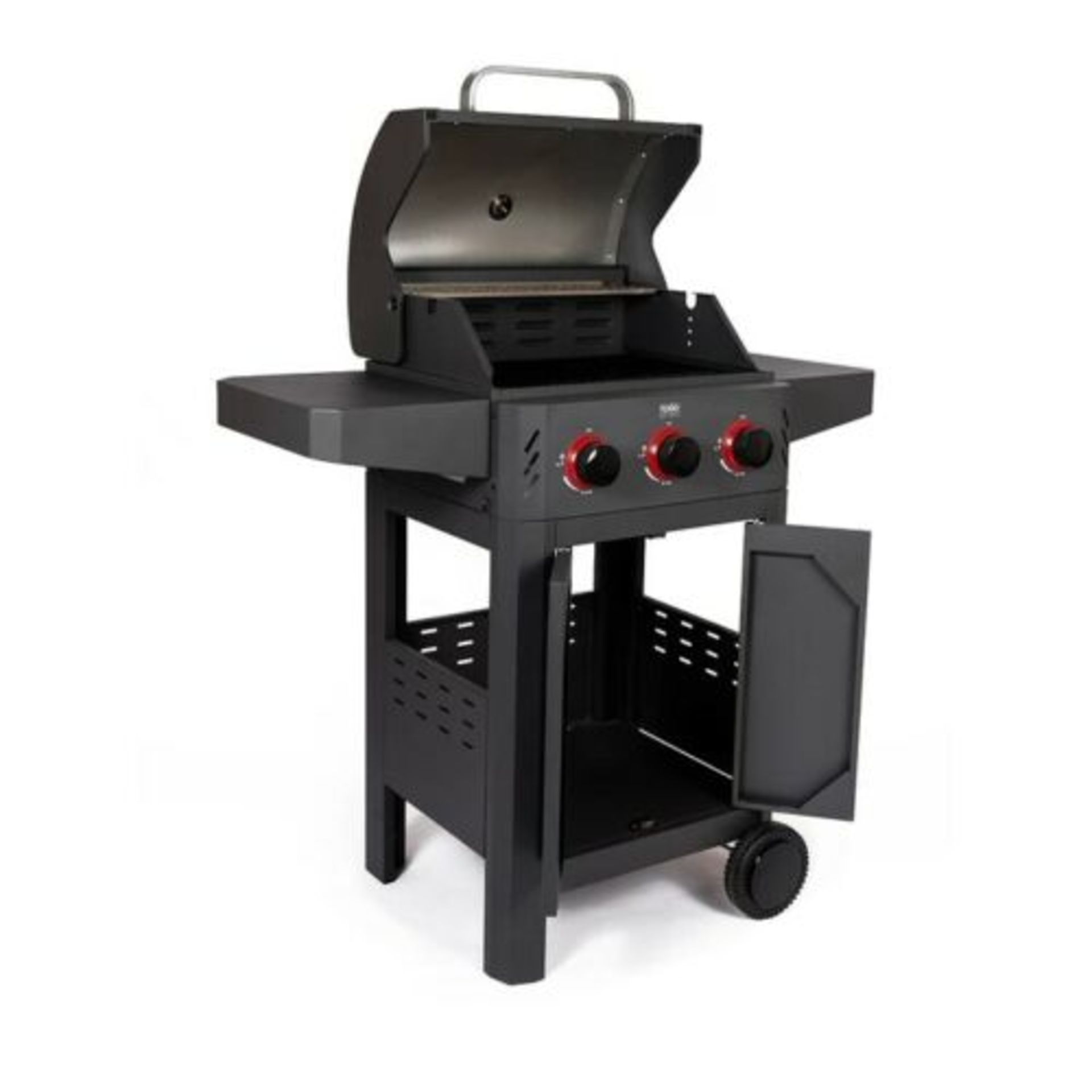 RRP Â£299 - New Fogo & Charma Firecracker 3 Burner 3 BBQ In Matte Anthra - Finished in a matte