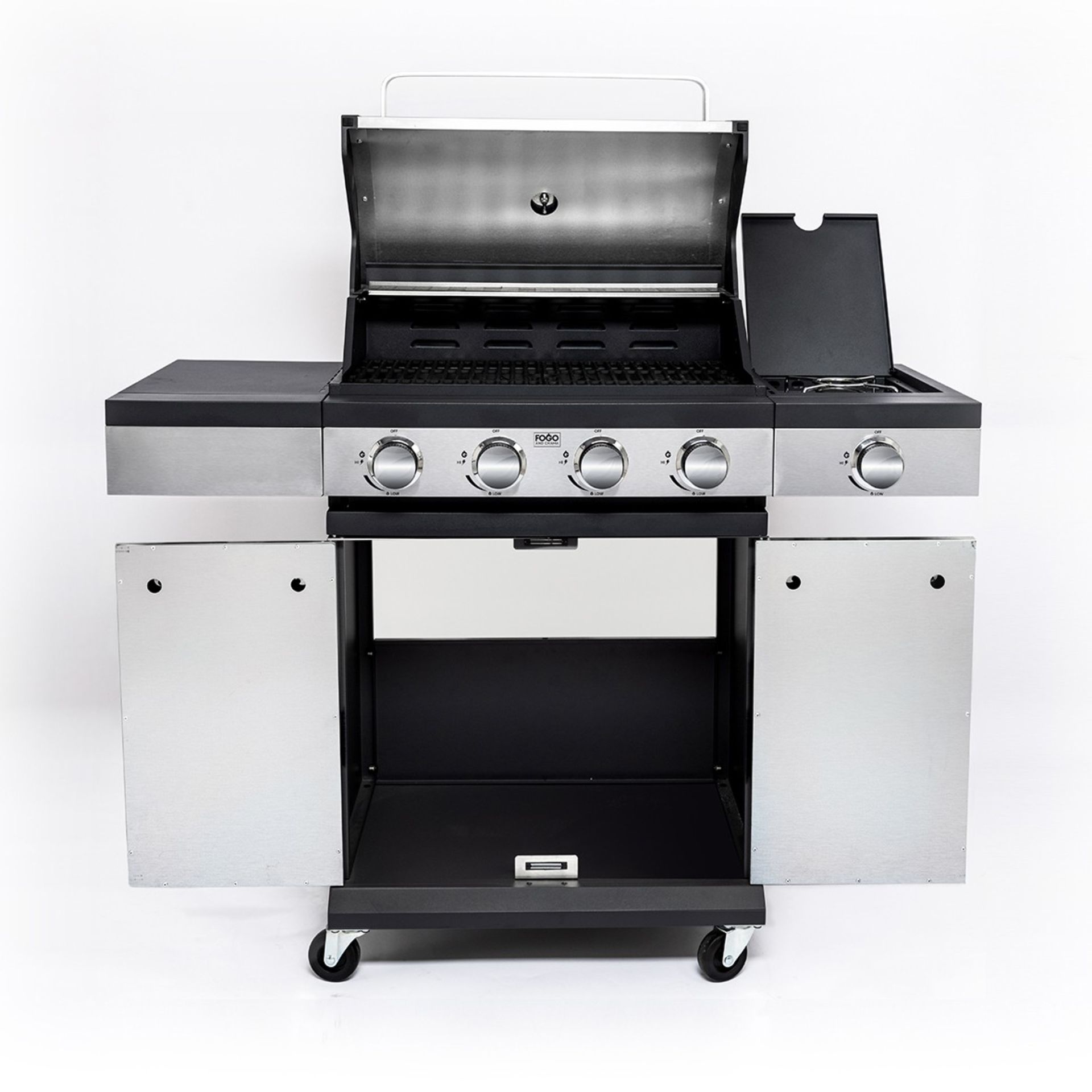 RRP Â£499 - New Fogo & Charma 4 Burner BBQ In Stainless. The Scorpion 4.1 in stainless steel in a - Image 4 of 9