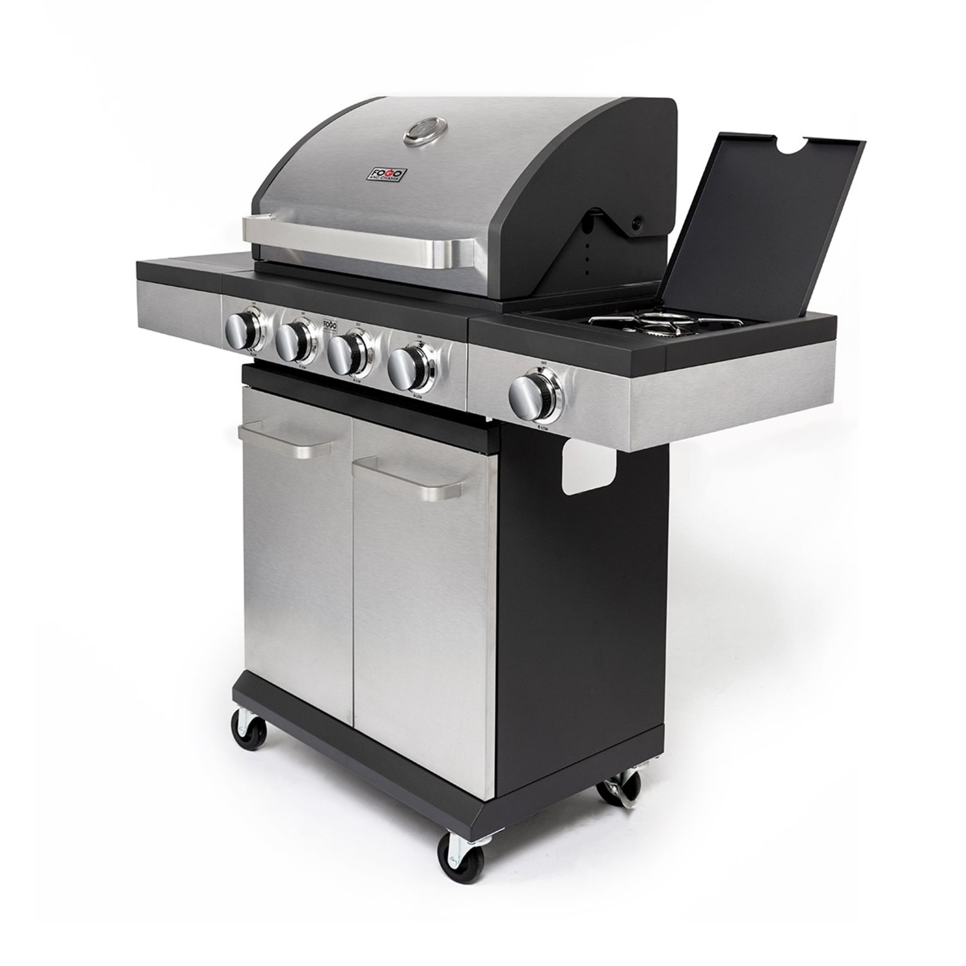 RRP Â£499 - New Fogo & Charma 4 Burner BBQ In Stainless. The Scorpion 4.1 in stainless steel in a - Image 2 of 9