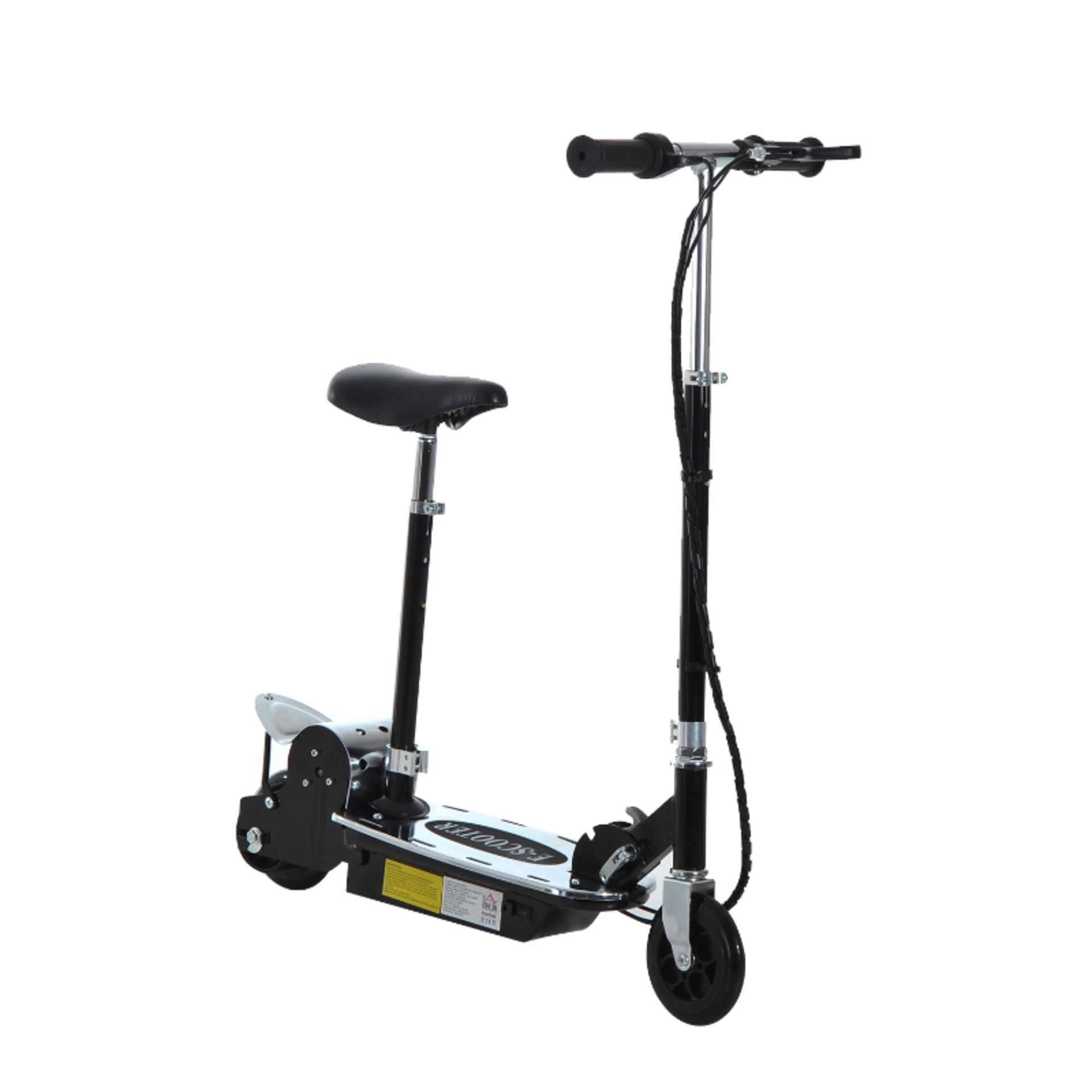 RPP £107.99 -HOMCOM 120W Foldable Kids Powered Scooters with 24V Rechargeable Battery, Adjustable - Image 2 of 4