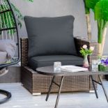 RPP £69.99 -Outsunny Outdoor Seat and Back Cushion Set Patio Deep Seating Chair Replacement Cushion