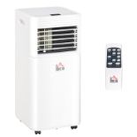 RPP £219.99 -HOMCOM 7000 BTU Portable Air Conditioner for Cooling Dehumidifier Fan, Air Conditioning