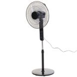 RPP £47.99 -HOMCOM Pedestal Fan, Oscillating Standing Fan with Remote Control, Floor Fan with