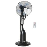 RPP £57.99 -HOMCOM 2.8 Litre Water Mist Fan, with Remote HOMCOM 2.8 Litre Water Mist Fan, with