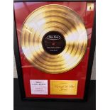 RRP £19.99 - Framed 'Your Song' Print - Gold