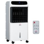 RPP £102.99 -HOMCOM 32" Mobile Air Cooler, Evaporative Anion Ice Cooling Fan Water Conditioner