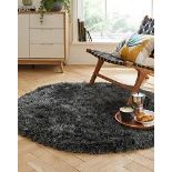 RRP £67 - ATH INDULG CIR RUG CHARCOAL