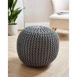 RRP £81 - KNITED POUFEE GREY