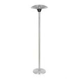 RRP £224.99 - LA HACIENDA ELECTRIC AJUSTABLE STANDING HEATER IN SILVER - BOX WEIGHT 16KG