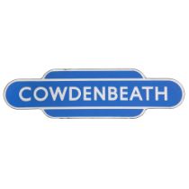 Totem COWDENBEATH RAILWAY Sign