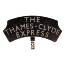 The Thames-Clyde Express Locomotive Headboard