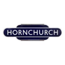 Totem HORNCHURCH RAILWAY Sign