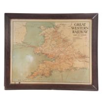 Great Western Railway Tin Map