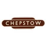 Totem CHEPSTOW RAILWAY Sign