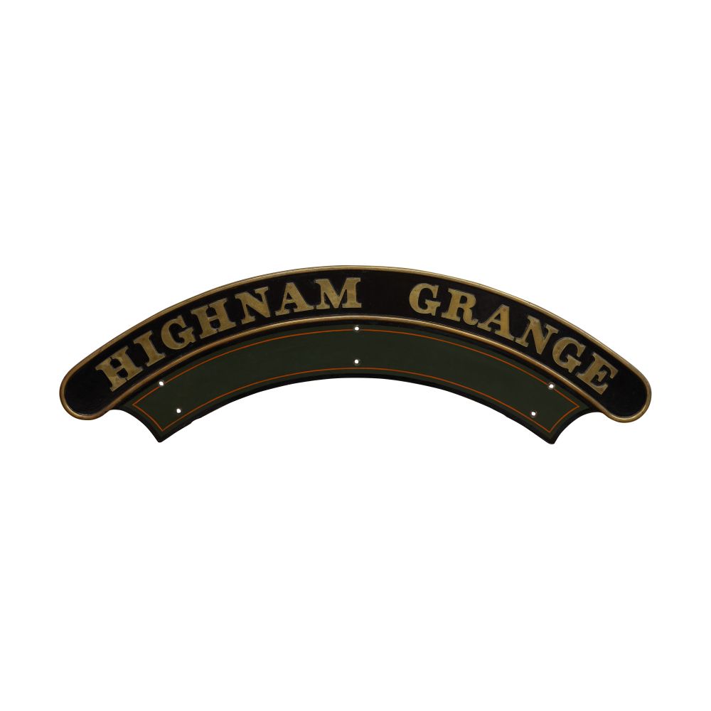 Nameplate HIGHNAM GRANGE 4-6-0 GWR Grange Class