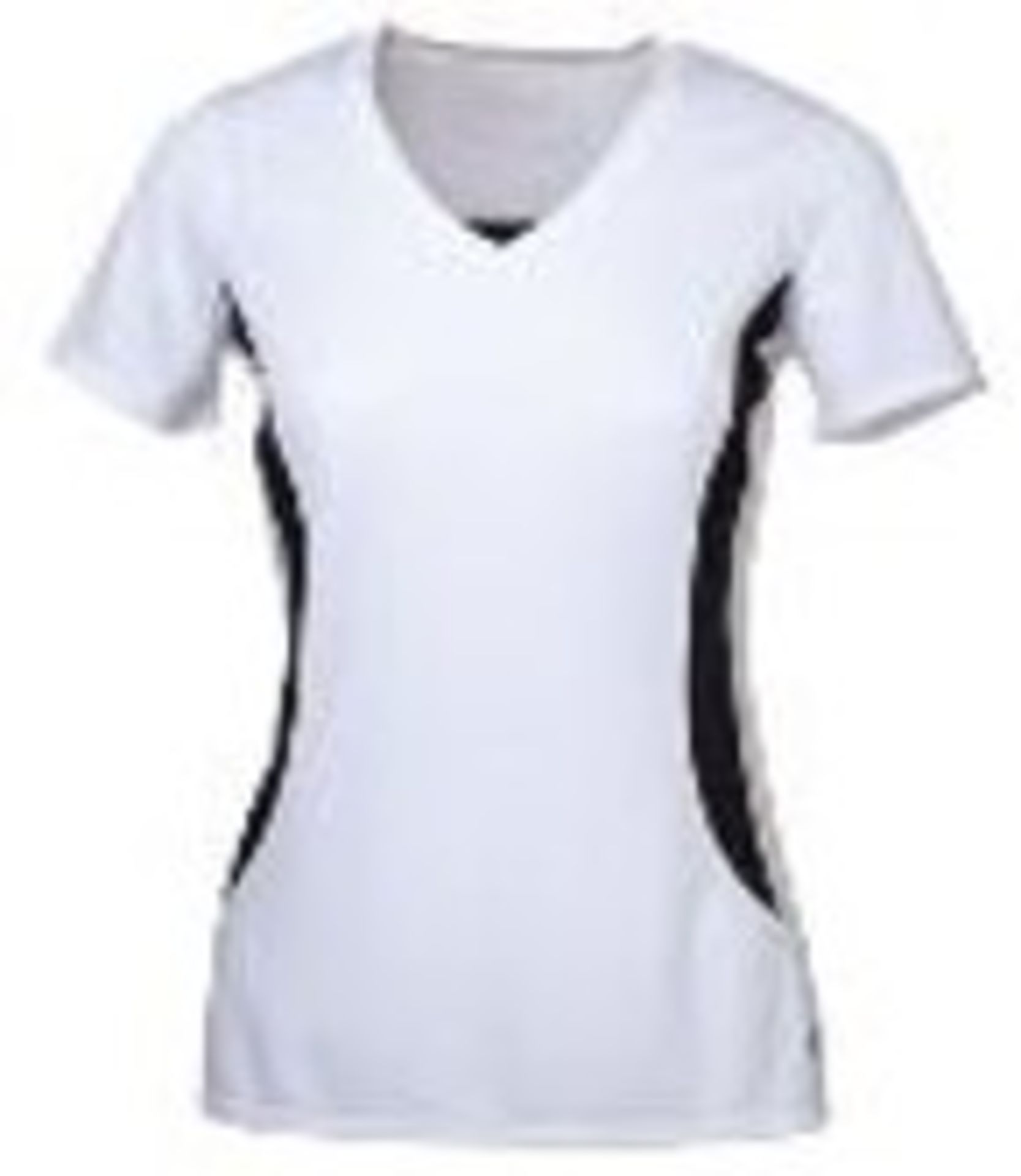 Sanmar L3510 - Ladies Wicking V-Neck T-Shirt - White