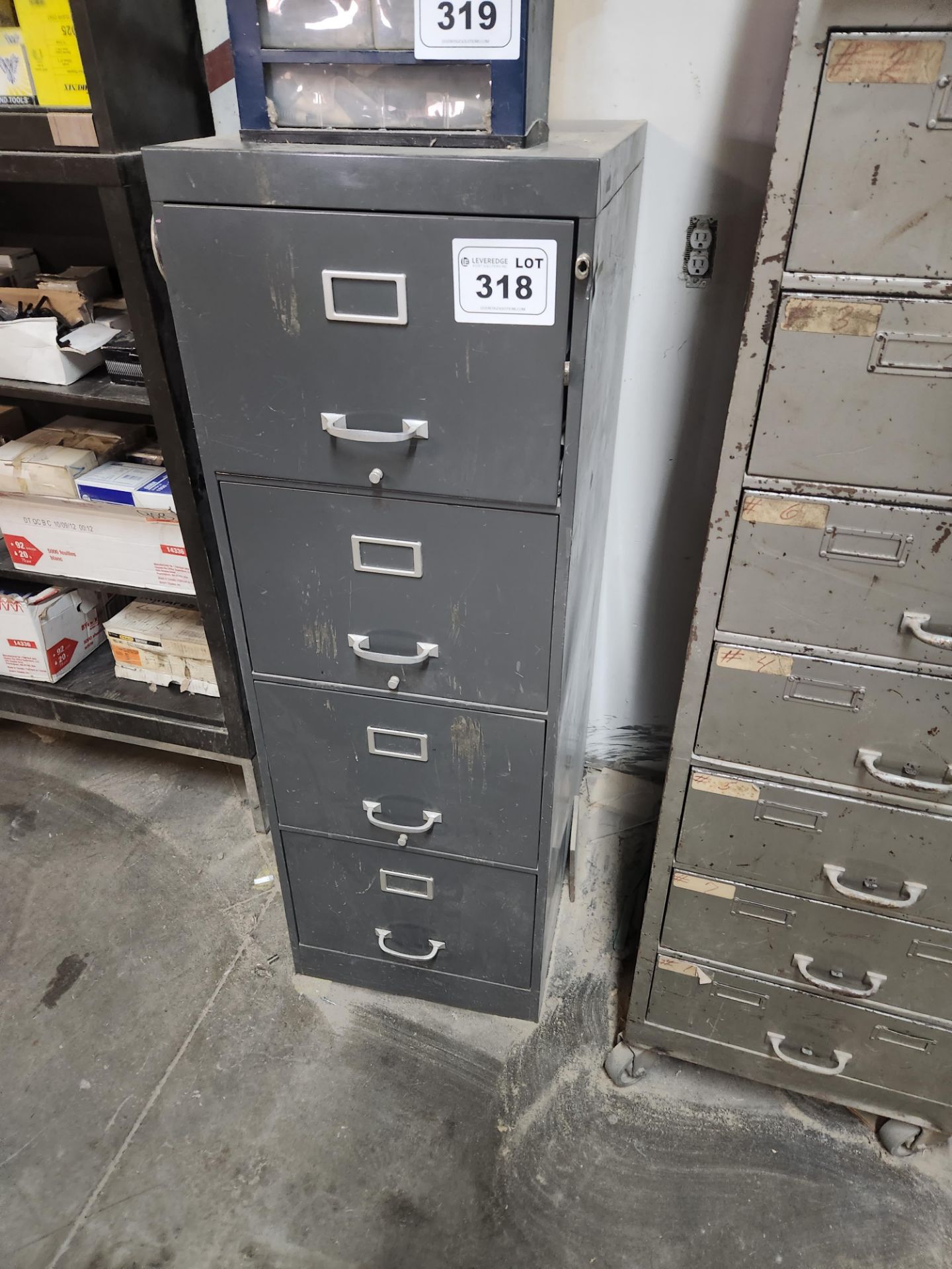 4 Drawer Filing Cabinet w/ Contents