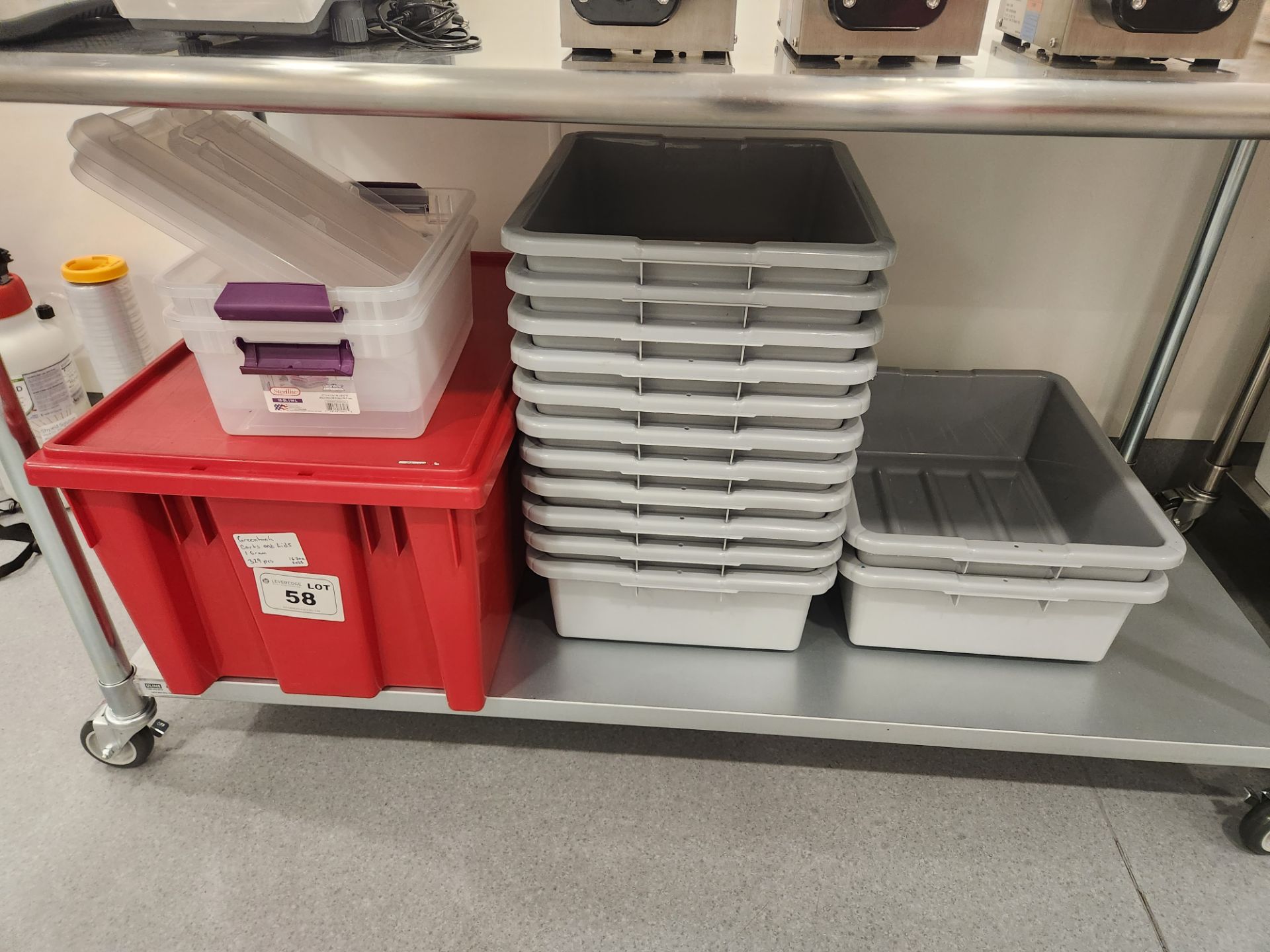 Lot of Assorted Storage Totes
