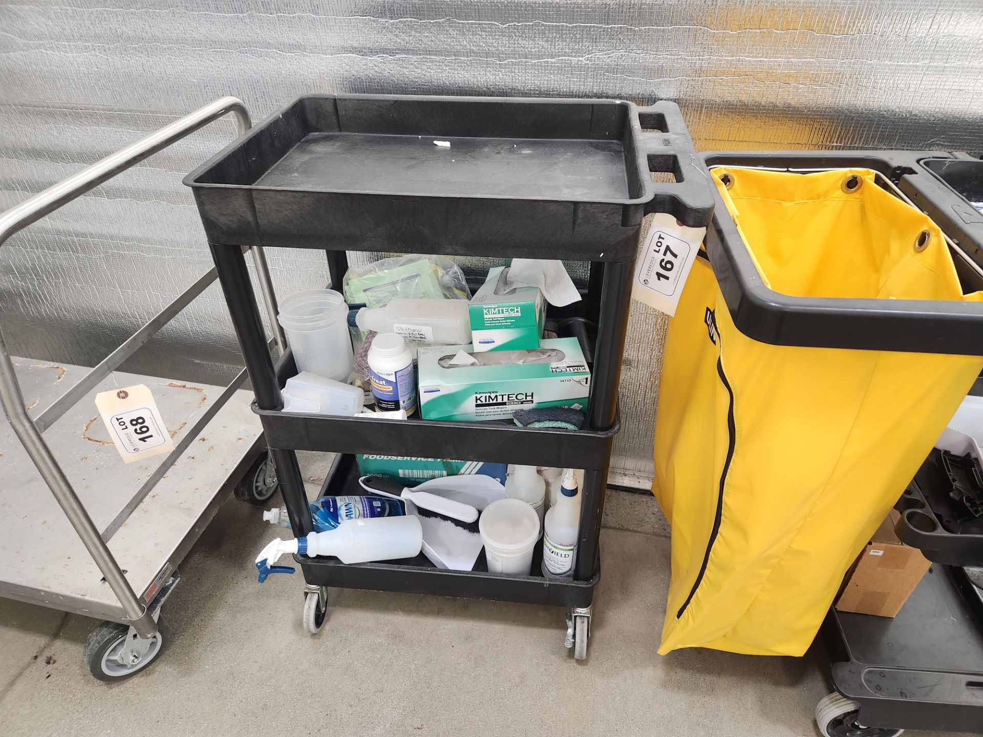 Uline 3 Tier Shop Cart